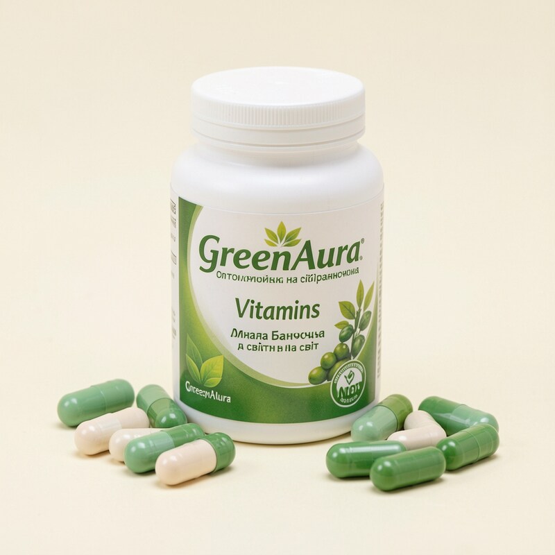 GreenAura supplement bottle