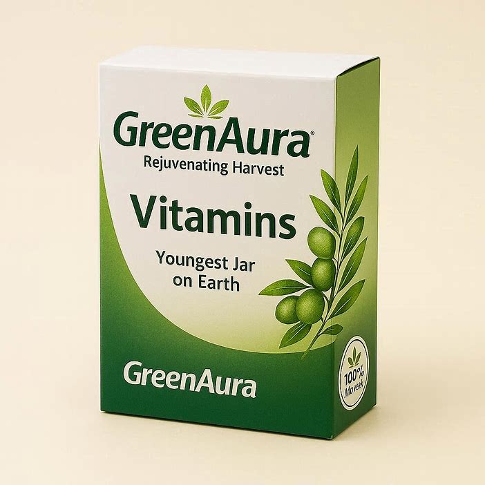 GreenAura Supplement Facts label